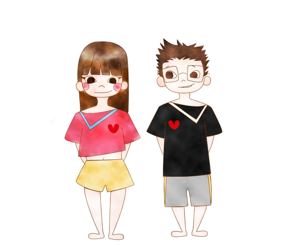 男孩女孩情侶