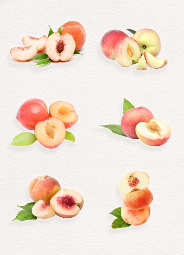 粉色鲜甜水蜜桃png水果实物