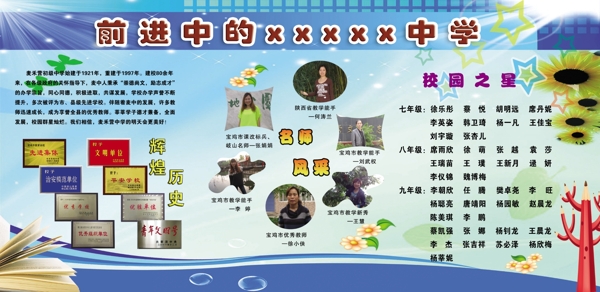 學(xué)校展板