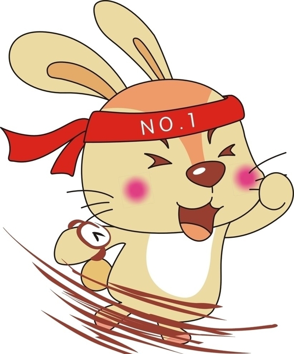 賽跑兔子圖片