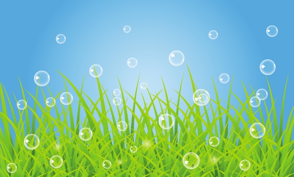 在grassline背景泡沫