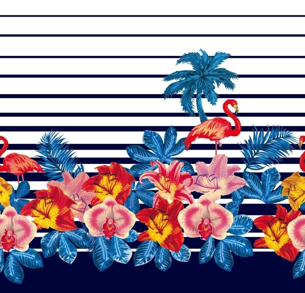 定位花數(shù)碼印花印花圖案