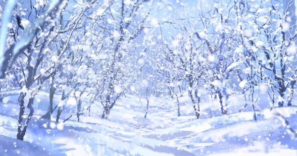 LED雪景背景视频