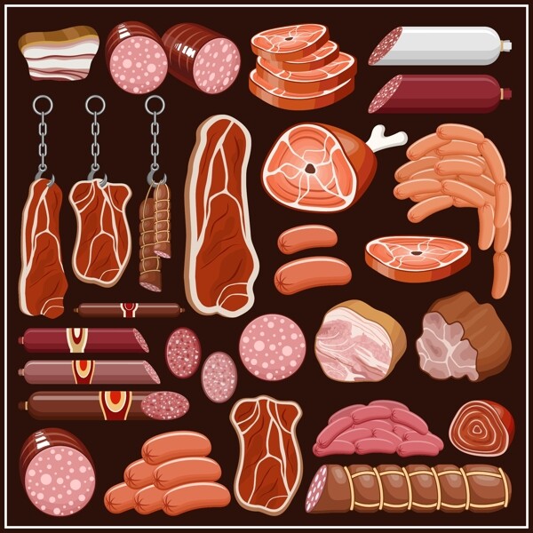 肉食圖標(biāo)肉類圖片