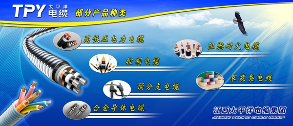 电线电缆企业宣传画图片