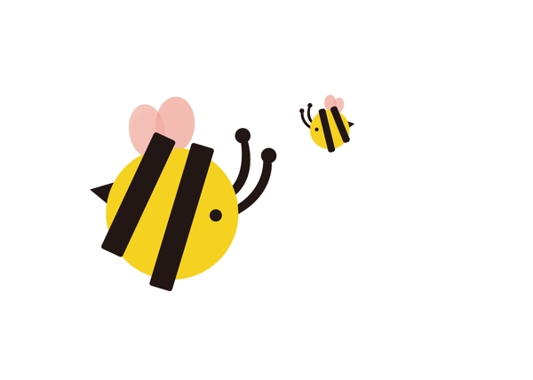 创意可爱小蜜蜂元素