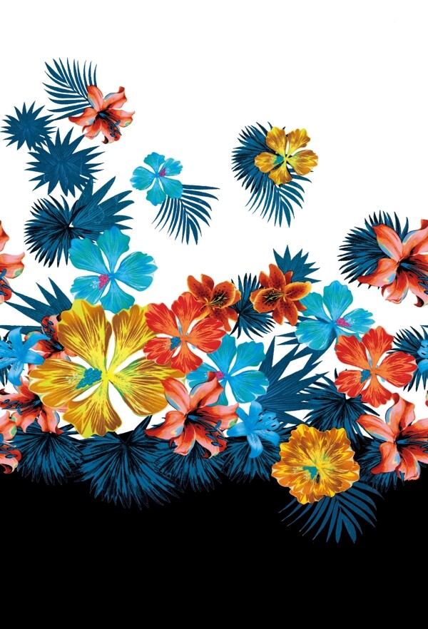 定位花數(shù)碼印花印花圖案