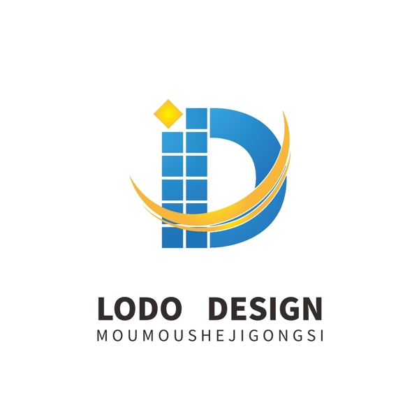原创字母D建筑企业logo设计