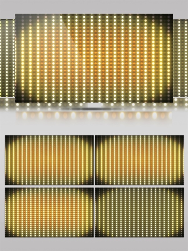 黄点光矩阵高清视频素材