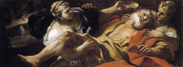GiordanoLucaLotembriagadoporsushijasCa.1695意大利画家卢卡焦尔达诺FaPresto人物油画装饰画