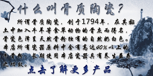 骨質(zhì)陶瓷海報