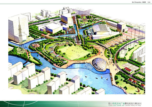 45.昆山市民文化广场景观规划设计方案EDAW