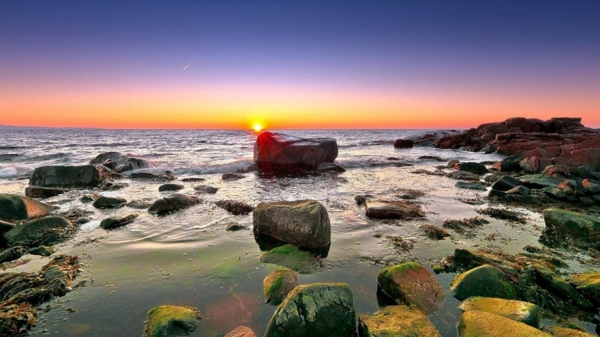 美麗的海岸風景