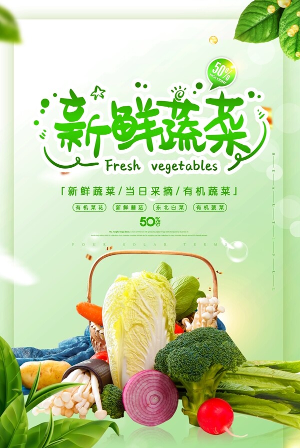 新鲜蔬菜当日采摘有机蔬菜