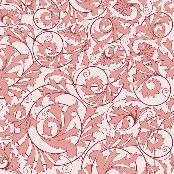 歐美花紋6169矢量EPS