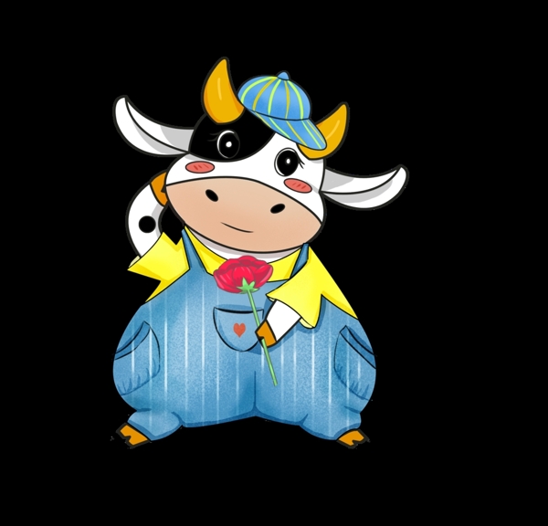 春節(jié)動(dòng)漫牛形象圖片