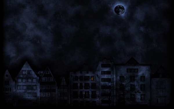 夜晚插畫