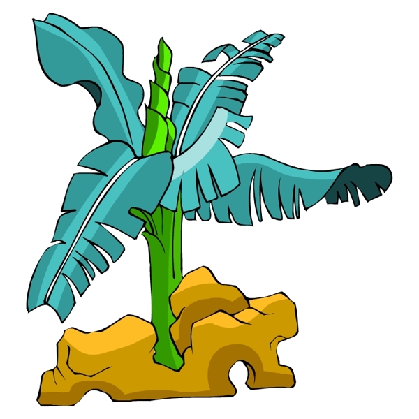 樹木古典插畫