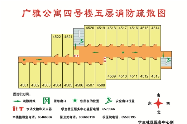 公寓消防疏散圖