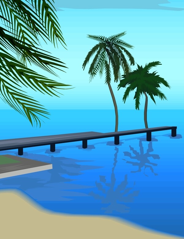 美麗的海邊風(fēng)景
