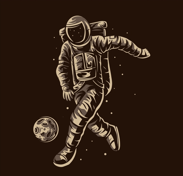 踢足球的宇航员