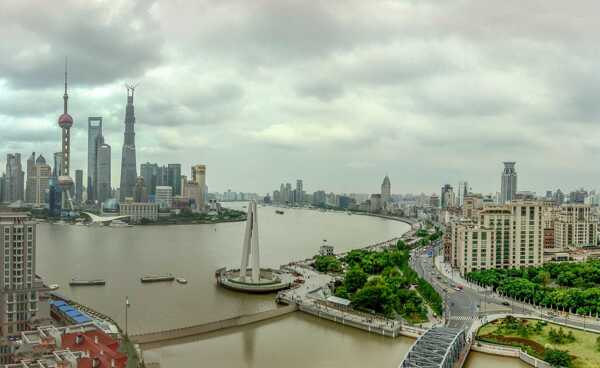 上海市中心浦江两岸