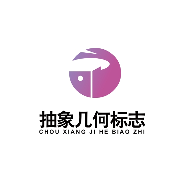 抽象幾何圖案logo