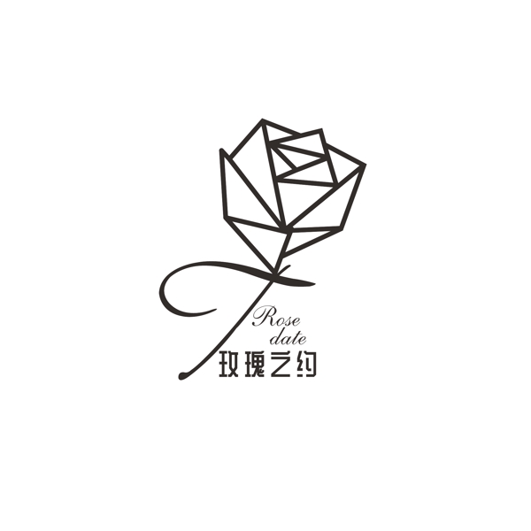 玫瑰元素logo