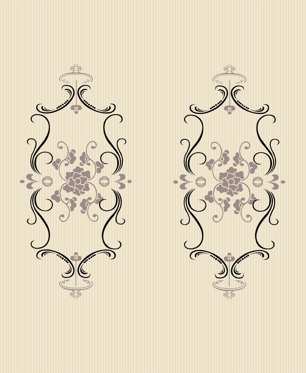 典雅风尚欧式风格古典花纹线条花纹艺术线条图片