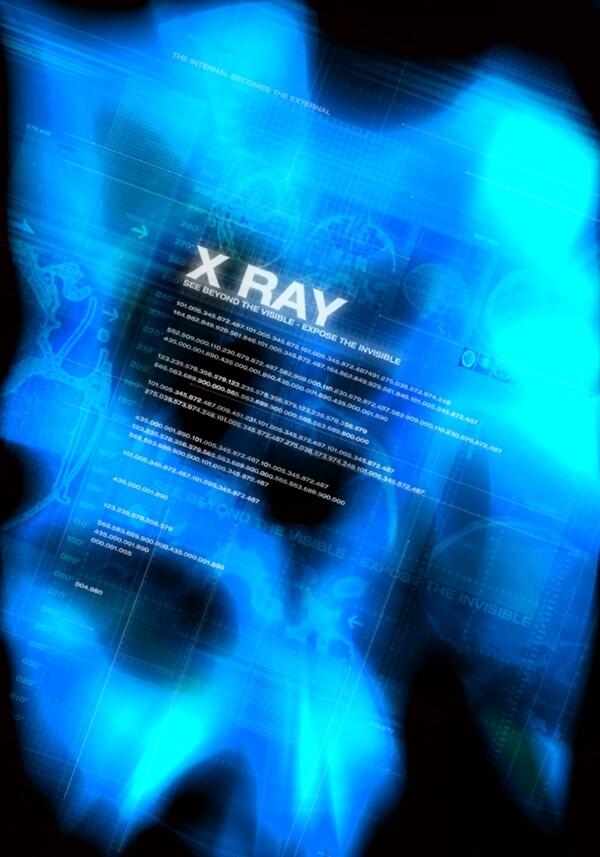 X射线数码游戏背景设计psd分层素材