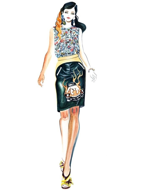 服裝設(shè)計(jì)手繪效果圖