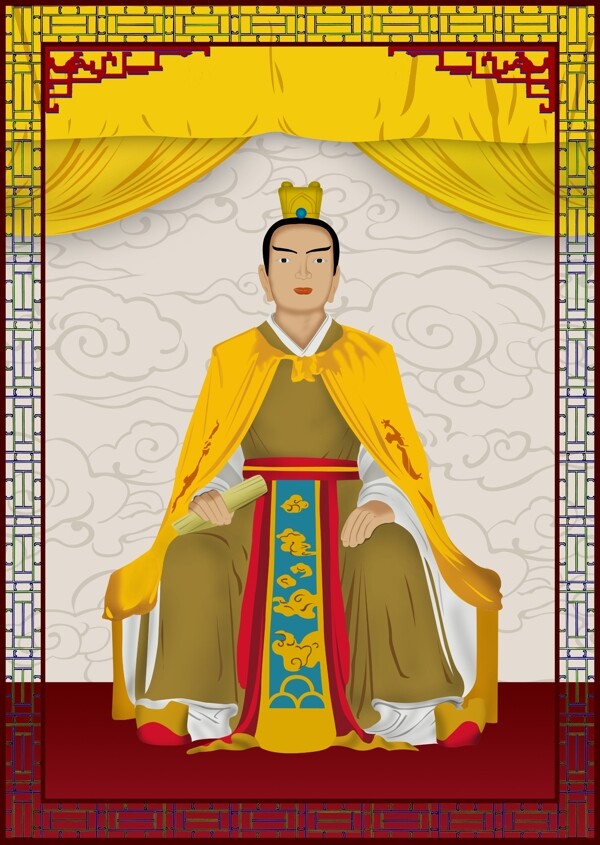 王氏始祖子喬像圖片