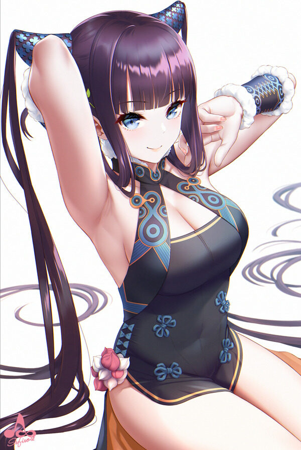 彩色動(dòng)漫人物插畫背景