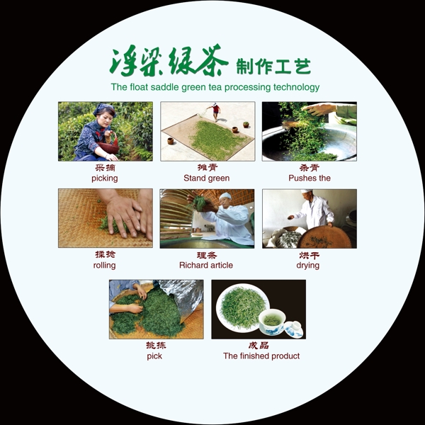 浮梁绿茶制作工艺图