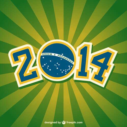 2014巴西世界足球赛事背景矢量05