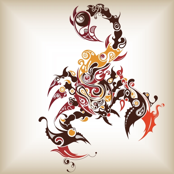 歐美花紋5619矢量EPS