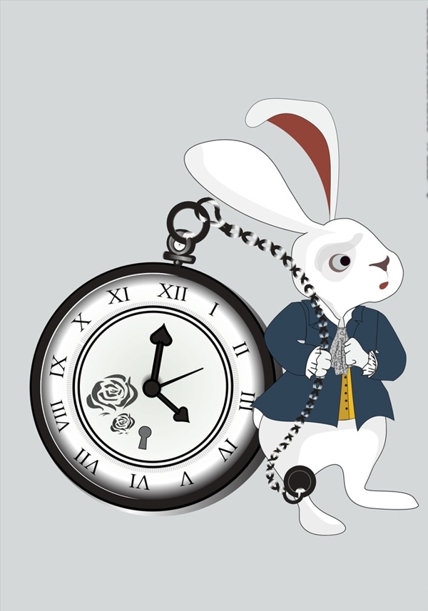 兔子素材下载可爱卡通兔子矢量图