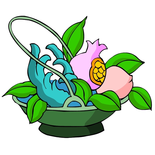 花卉古典插畫