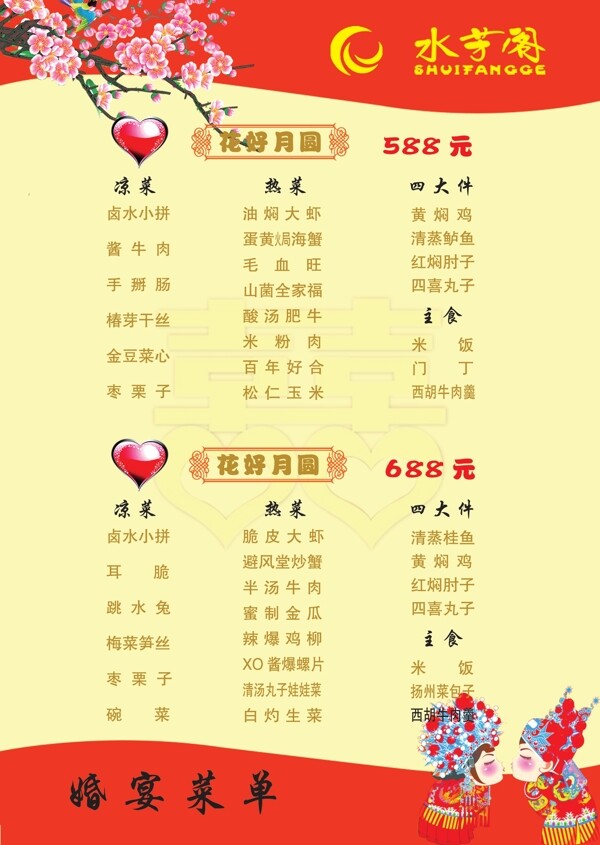 婚宴菜單圖片