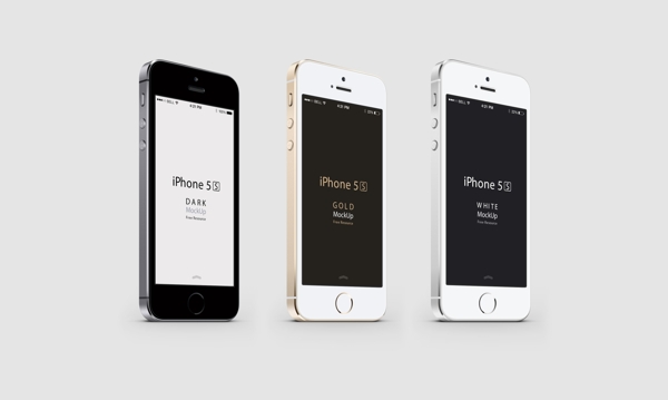 蘋果iphone5s設(shè)計圖psd分層模板