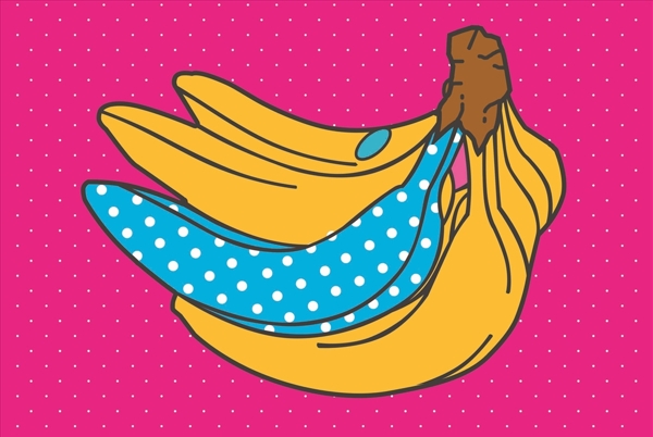 波普艺术香蕉