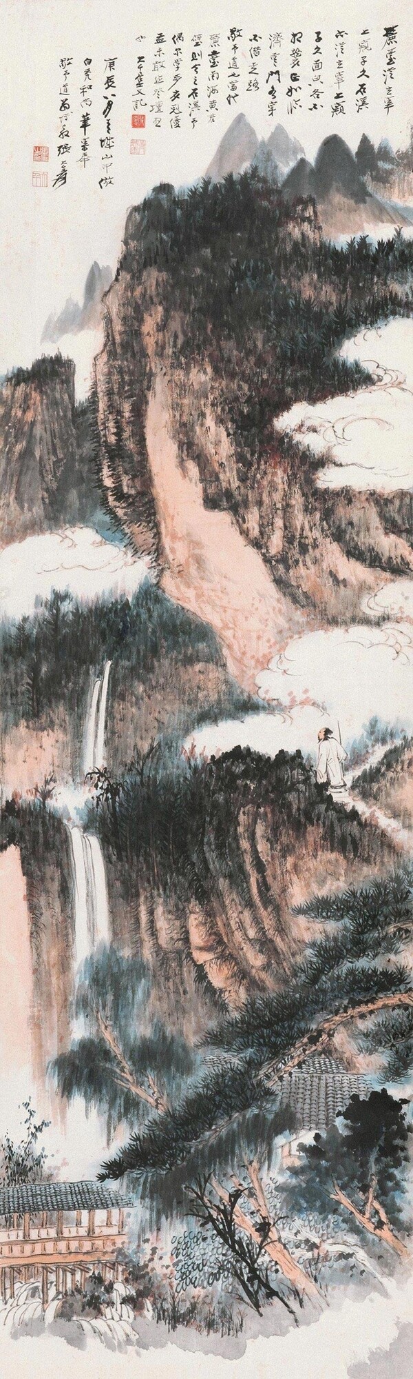 张大千仿古人诗意图片