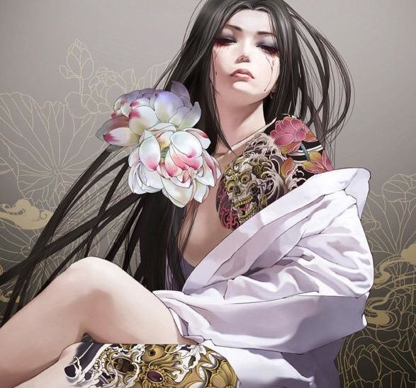 位圖插畫時尚插畫人物插畫藝術效果免費素材