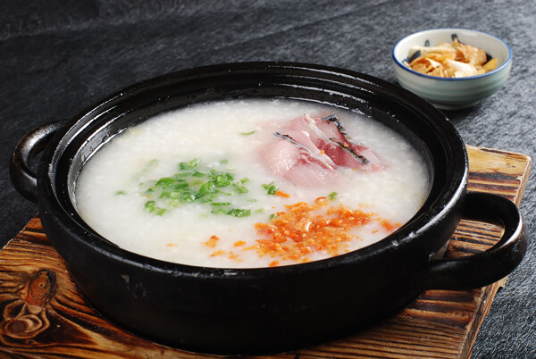 蟹黃魚(yú)片粥圖片