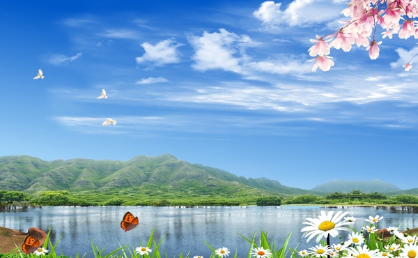 山水風景
