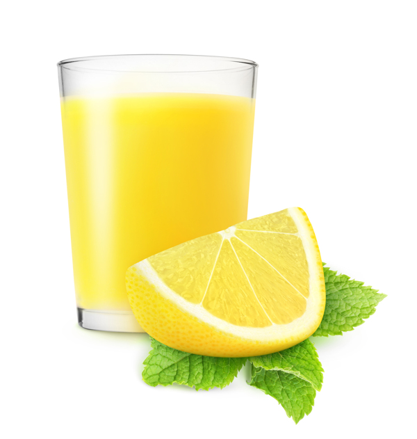 黄色柠檬果汁图片