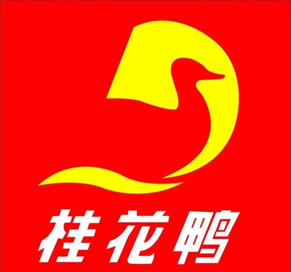 桂花鴨標(biāo)志圖片