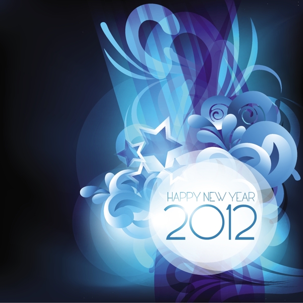 2012星空背景矢量素材04