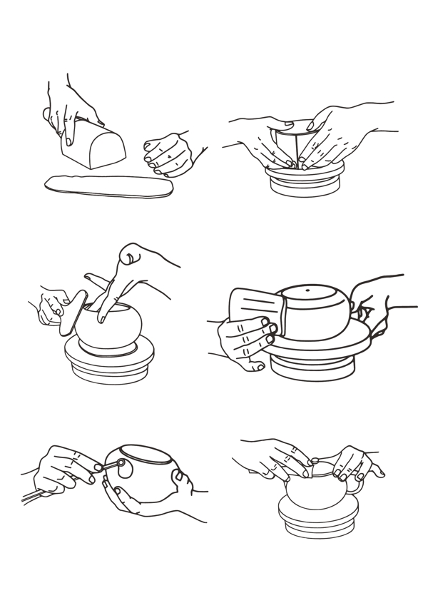 手工紫砂壶过程图例