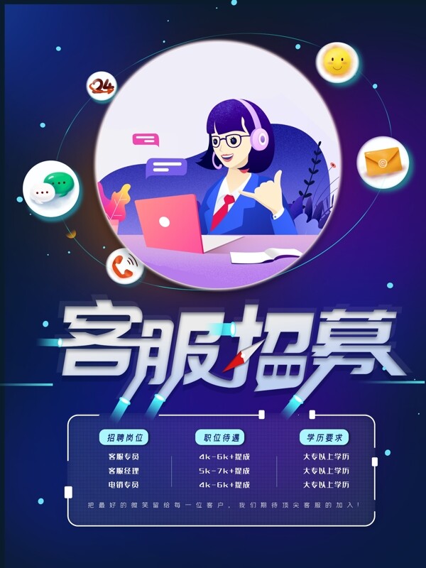 招募客服